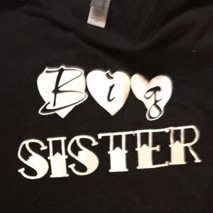 Big Sister tshirt size girl’s medium